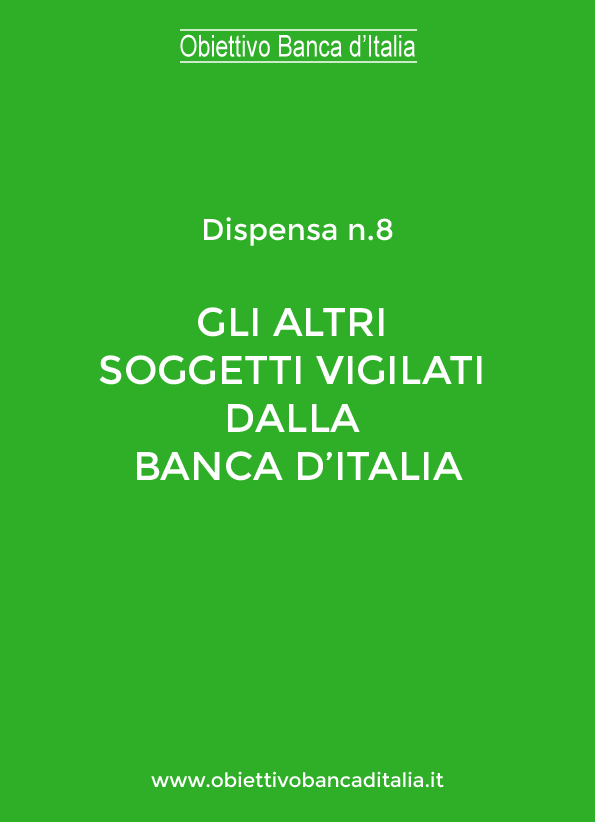 Copertina dispensa 8 - Obiettivo Banca d'Italia