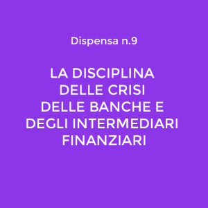 Copertina dispensa 9 - Obiettivo Banca d'Italia